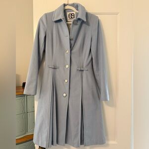Wool & Cashmere Light Blue Pea Coat